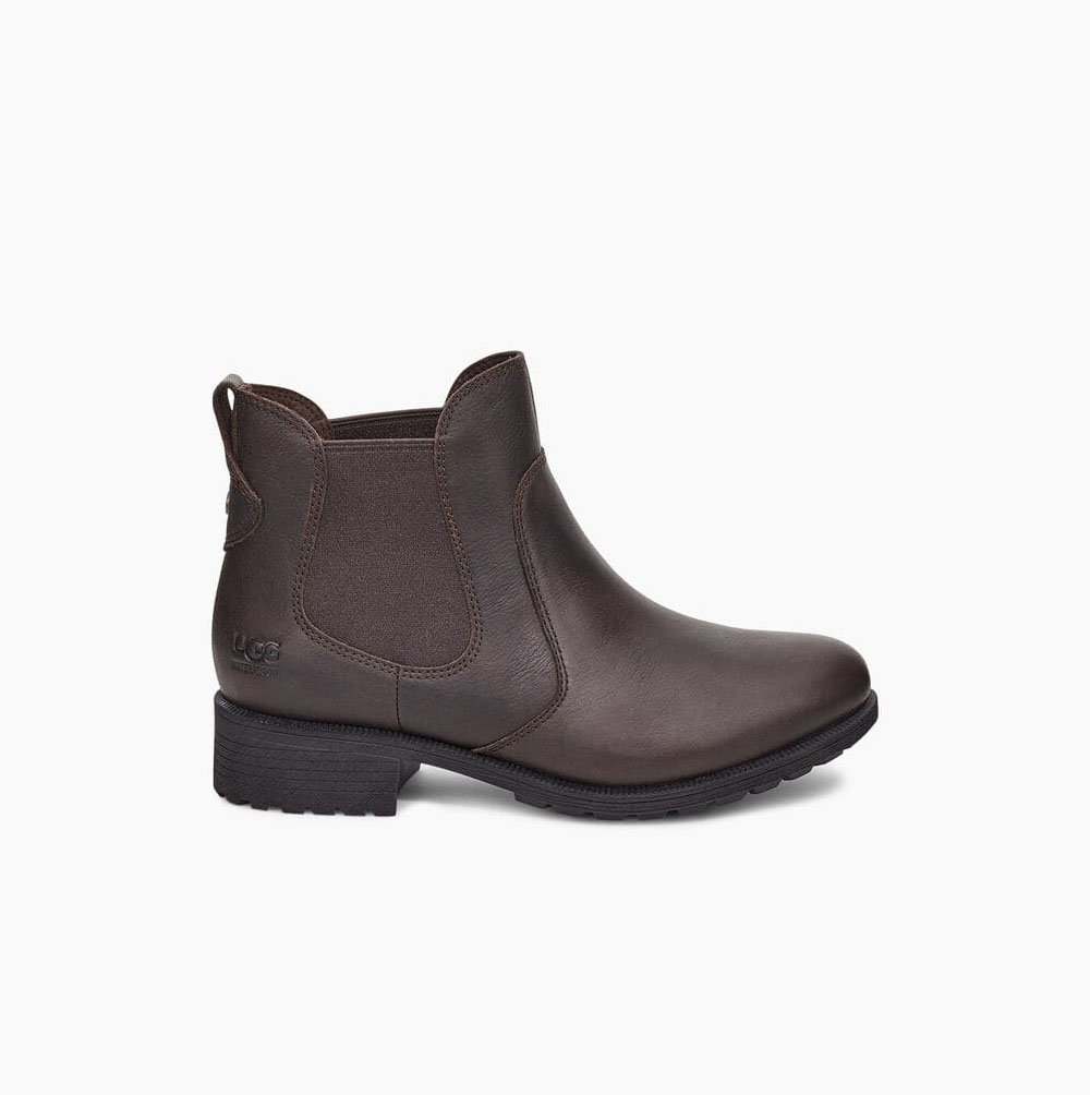 UGG Bonham III Brown Chelsea Boots for Women (CJQW51086)